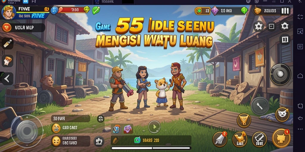 Tampilan gameplay 55FIVE yang menarik dan interaktif.