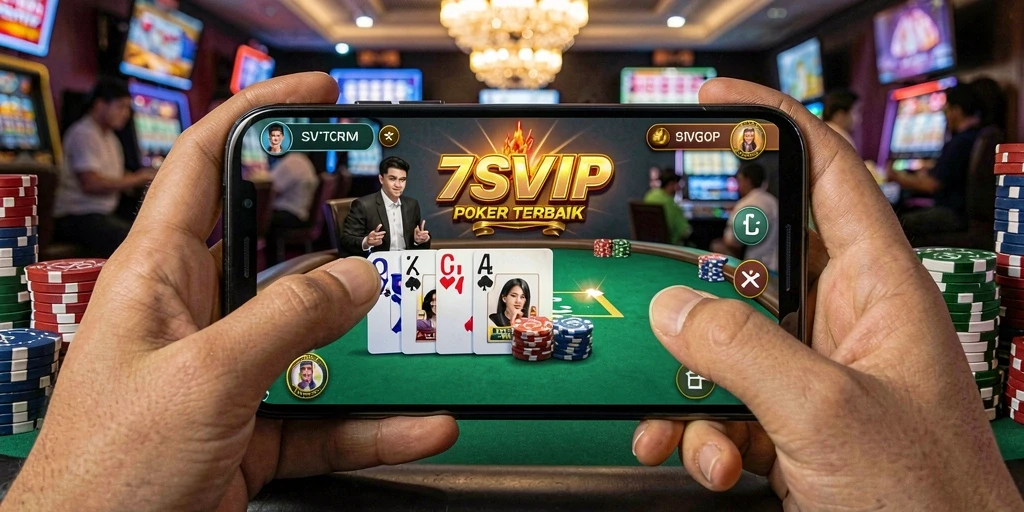 Tampilan gameplay Poker yang menarik di 7SVIP.