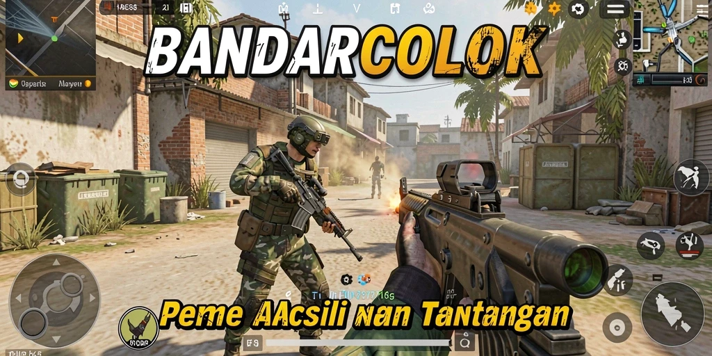 Tangkapan layar dari gameplay <strong>BANDARCOLOK</strong> yang menampilkan aksi FPS yang mendebarkan.