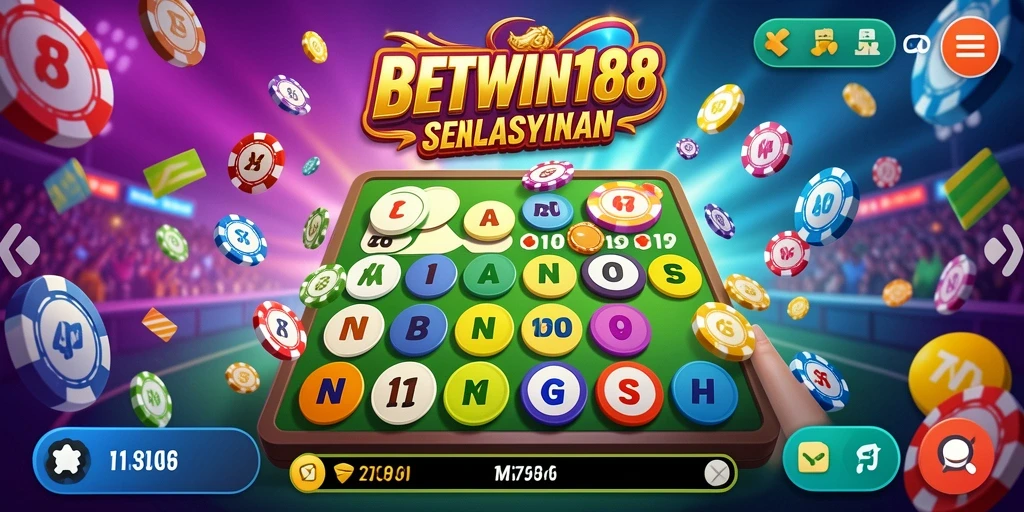 Tampilan gameplay seru dari aplikasi Bingo BETWIN188.