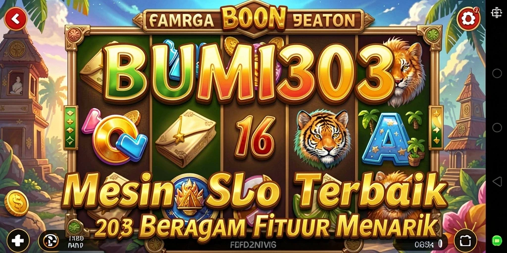 Tampilan gameplay seru dalam BUMI303 yang penuh aksi dan peluang kemenangan.