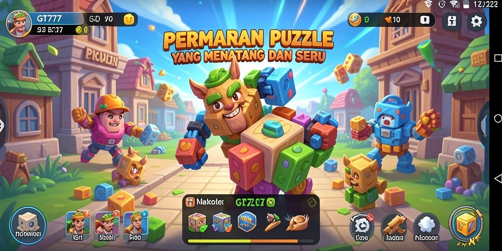 Tampilan gameplay GT777 yang seru dan menantang dalam permainan Puzzle.