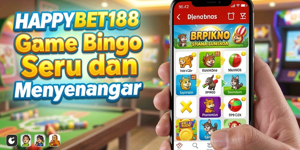 Tampilan gameplay Bingo seru di HAPPYBET188.