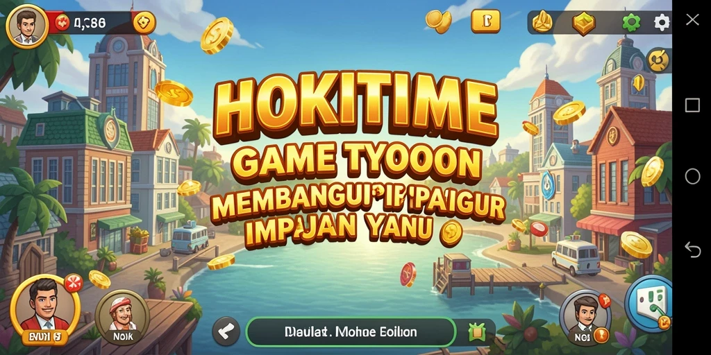 Tangkapan layar HOKITIME menampilkan gameplay yang mendalam dan strategi bisnis yang menarik.