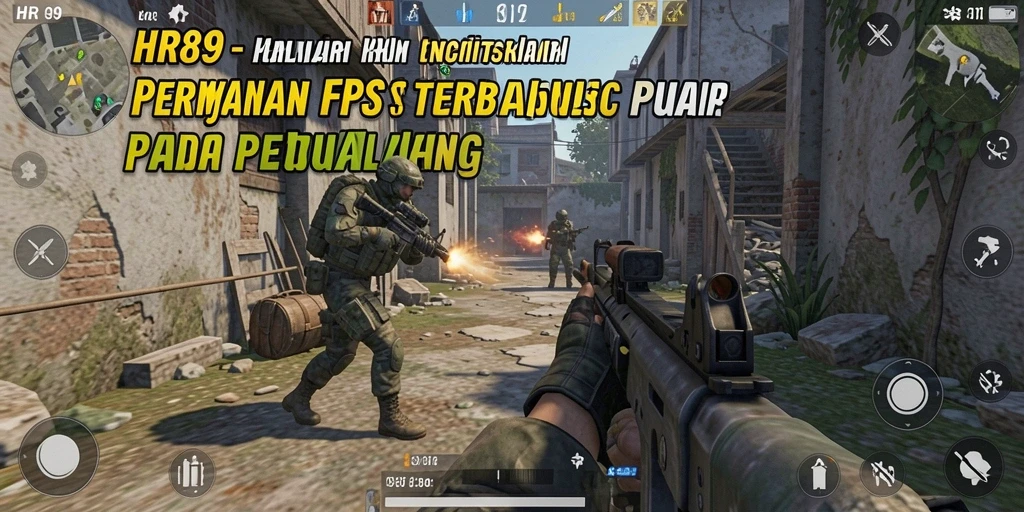 Screenshot HR89 menampilkan aksi gameplay FPS yang mendebarkan.