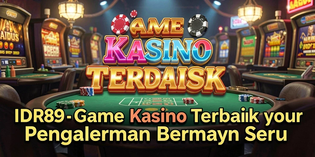 Tampilan menarik permainan Kasino di IDR89 dengan berbagai slot yang memikat.