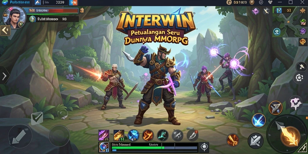 Tampilan gameplay seru di dunia INTERWIN yang nyata.