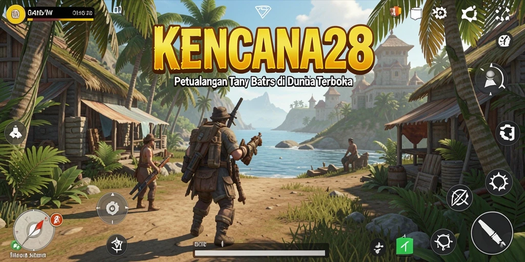 Tangkapan layar KENCANA28 menunjukkan dunia terbuka yang menakjubkan dan penuh petualangan.