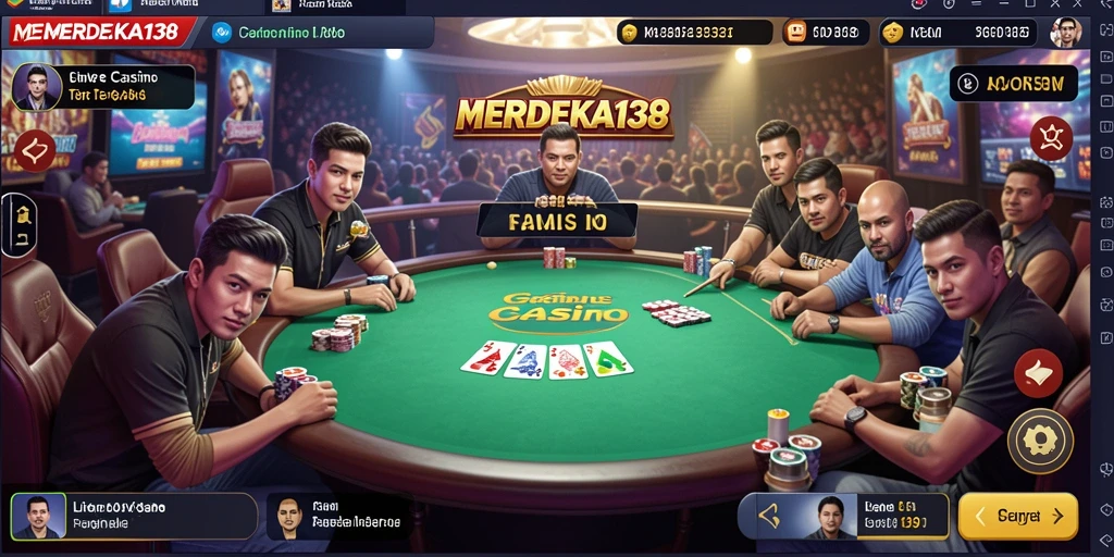 Tampilan gameplay Live Casino yang mendebarkan dan interaktif.