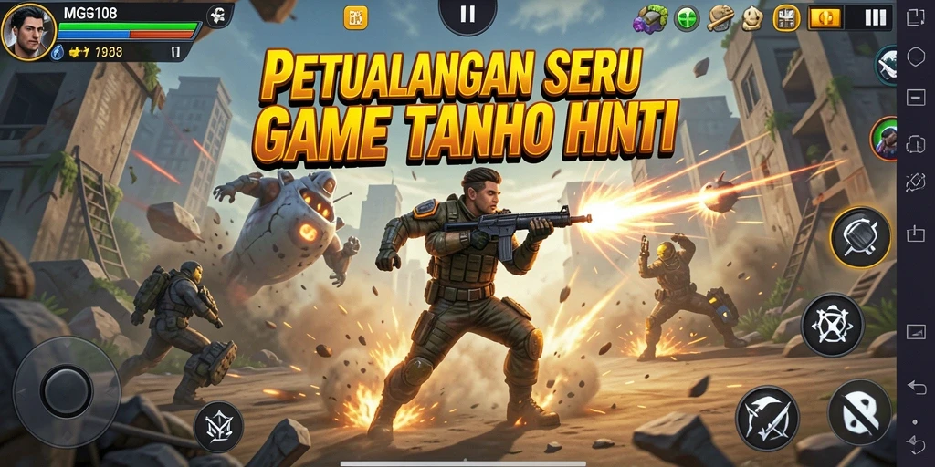 Tampilan gameplay MG108 yang penuh aksi dan mendebarkan.