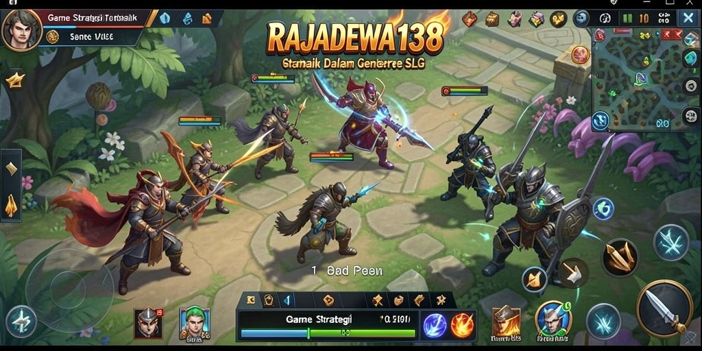 Screenshot utama RAJADEWA138 menampilkan aksi strategi yang intens.
