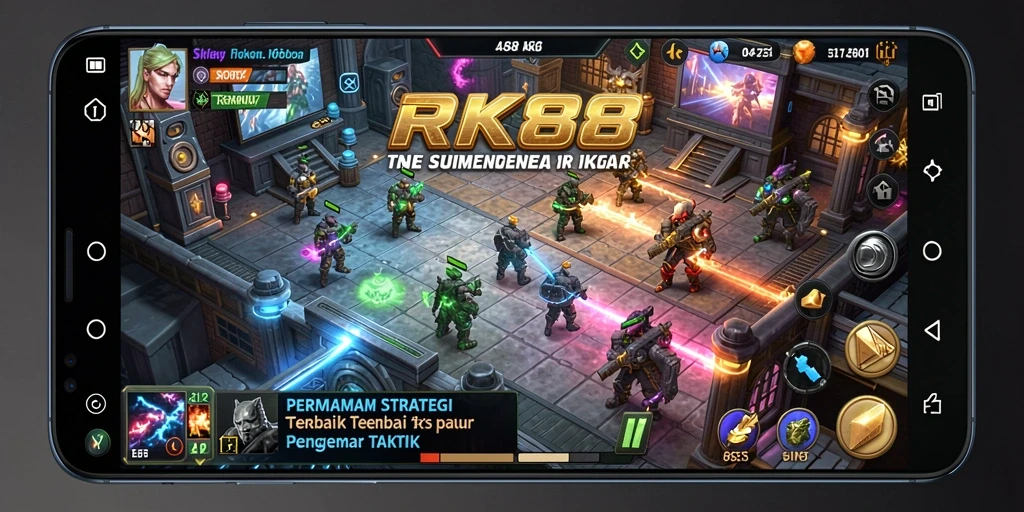 Tampilan gameplay RK88 yang menegangkan dan strategis.