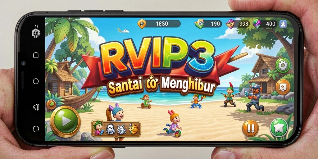 Tampilan gameplay menakjubkan dari RVIP3 yang seru dan menghibur.