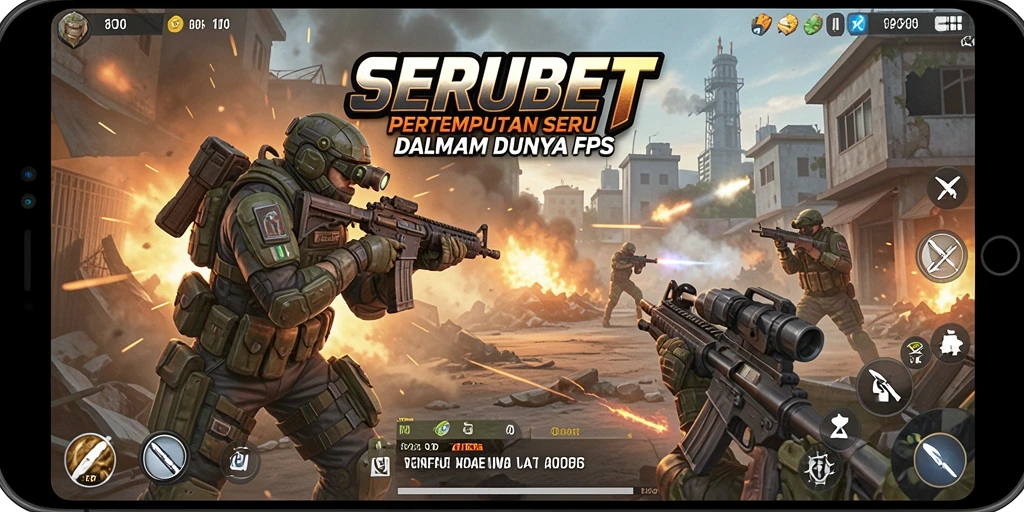 Tampilan seru gameplay SERUBET dengan pertempuran intens.