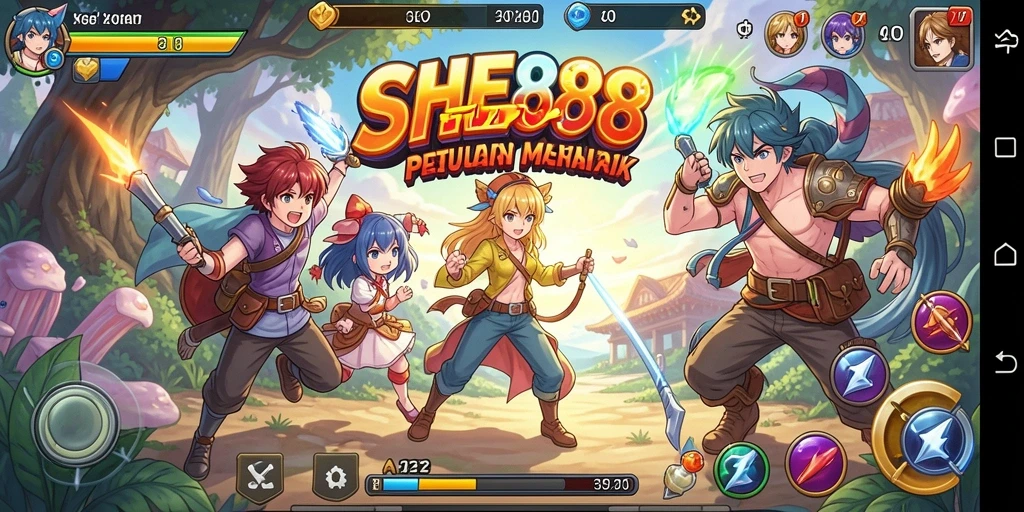 Menampilkan gameplay seru di dunia Anime yang fantastis.