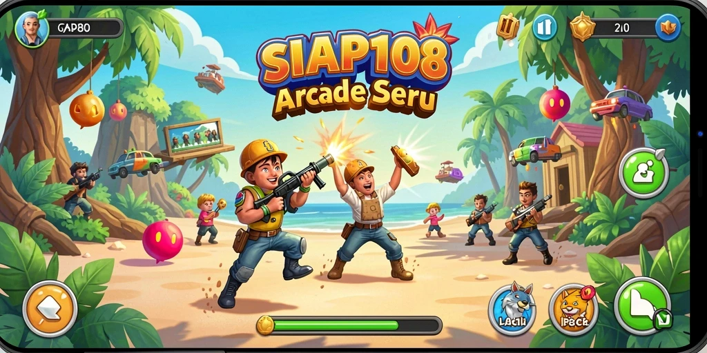 Screenshot gameplay <strong>SIAP108</strong> menampilkan aksi seru di level menantang.
