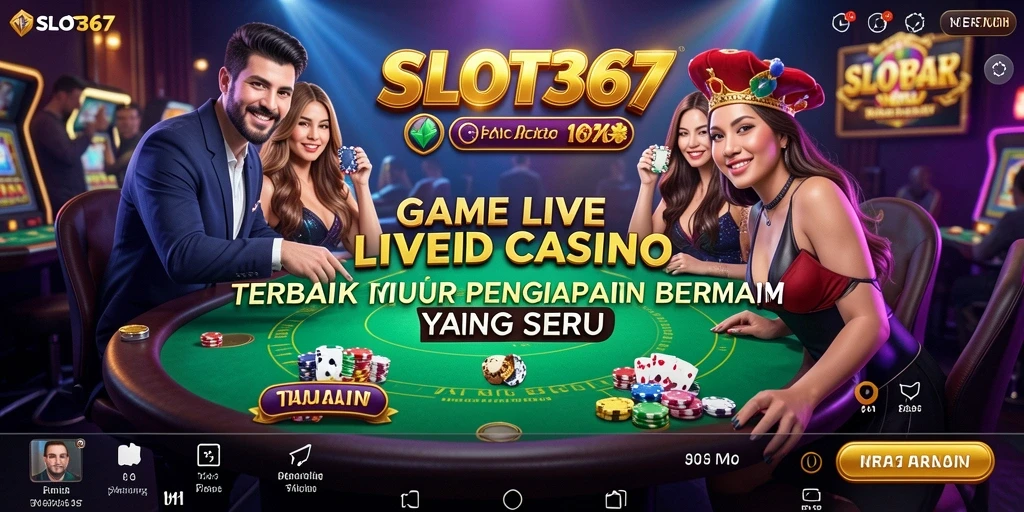 Tampilan gameplay Live Casino yang mendebarkan dan interaktif.