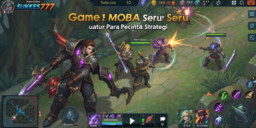 Gameplay seru dalam pertempuran tim di SUKSES777.