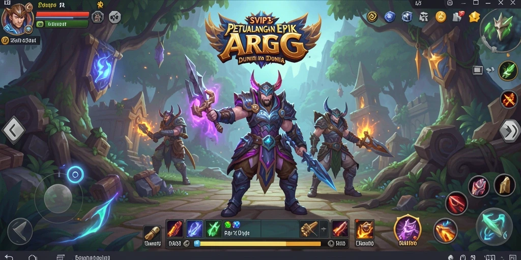 Screenshot gameplay SVIP3 yang menampilkan aksi seru ARPG.